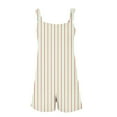 thumbnail image 4 of Drses Womens Summer Casual Suspender Printing Sleeveless Romper Loose Spaghetti Strap Shorts Overalls Jumpsuit with Pockets, 4 of 5