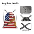 thumbnail image 4 of Balery American Flag And Baseball Pattern Drawstring Backpack Bag Sport Gym Sackpack Cinch Bags Pattern Drawstring Backpack Bag Sport Gym Sackpack Cinch Bags -Medium, 4 of 6
