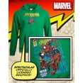 thumbnail image 4 of Sudadera con capucha Marvel Spider-Man con estampado para hombre, color verde, talla M, 4 of 7