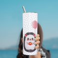 thumbnail image 4 of Hedgehog Tumbler, Cute Skinny Tumbler with Straw and Lid, Cute Hedgehog Gifts for Women, Hedgehog Cup/Coffee Travel Mug, Unique Birthday Gifts for Women Friends, Double Wall Insulated Tumbler 20 Oz, 4 of 6
