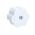 thumbnail image 1 of Bearachild Vasos con forma de flor Turner Espuma giratoria Inserciones ligeras Accesorios Vaso resistente al desgaste Botellas de esponja Cocina y Comedor Blanco 95mm Bearachild HA062988-06B, 1 of 3