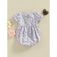 thumbnail image 6 of Michellecmm Mother  Daughter Family Matching Dress Baby Girls Rompers Floral Print Dress/Rompers Mommy and Me Summer Family Outfits, 6 of 9