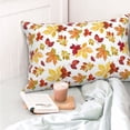 thumbnail image 4 of Sikiie Autumn Leaves 1 Pillow Covers, Throw Pillow Case Cushion Covers,Cushion for Bedroom,Couch,Home-16"x24", 4 of 6