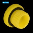 thumbnail image 3 of Unique Bargains G3/8 Hold Plugs Plastic Male Threaded Hex Socket End Cap, Yellow 5 Pack, 3 of 5