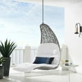 thumbnail image 2 of Swing Lounge Chair, Light Grey Gray White, Modern Contemporary Urban Design, Outdoor Patio Balcony Cafe Bistro Garden Furniture Hotel Hospitality, 2 of 6