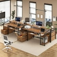 SEDETA 63" Computer Desk, Office Desk with Lock Drawers for Legal