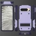 thumbnail image 6 of TECH CIRCLE For Google Pixel 7 Pro Protective Case Cover,Built-in Kickstand Heavy Duty Military Grade Protection Shock Proof Armour Cover for Google Pixel 7 Pro 6.7" 2023,Lightpurple, 6 of 7