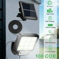 thumbnail image 2 of BeesClover Outdoor USB Solar Street Light Energy Saving Remote Control Dusk to Dawn Pir Motion Sensor Lamps, 2 of 8