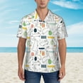 thumbnail image 4 of Fotbe Easter Rabbit Hawaiian Shirt for Men Unisex Summer Beach Casual Short Sleeve Cotton Linen Button Down Shirts-3X-Large, 4 of 9