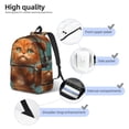 thumbnail image 4 of Yiaed Strong Kitten Lifting Weights Print Backpack, Premium Laptop Backpack, Travel Backpack for Women, Lightweight Backpacks, Comfortable Back Pack-Medium, 4 of 7