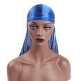 thumbnail image 3 of Gorro de turbante Hugo Durag unisex Azul real para mujer y hombre, 3 of 9