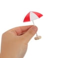thumbnail image 5 of LOLIPPYY 9-Piece Mini Beach Umbrella Set - Small Patio Shade Models for Dollhouse, Miniature Garden Decor, Bonsai Tabletop Accessories, 5 of 7