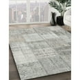 thumbnail image 3 of Ahgly Company Machine Washable Indoor Square Contemporary Grey Gray Area Rugs, 7' Square, 3 of 7