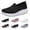 Black, variant on Arch Support Walking Sneakers for Women, Breathable Orthopedic Slip-Ons, Anti-Slip Outsole, Lightweight Comfortable Shoes for Nurses and Work
