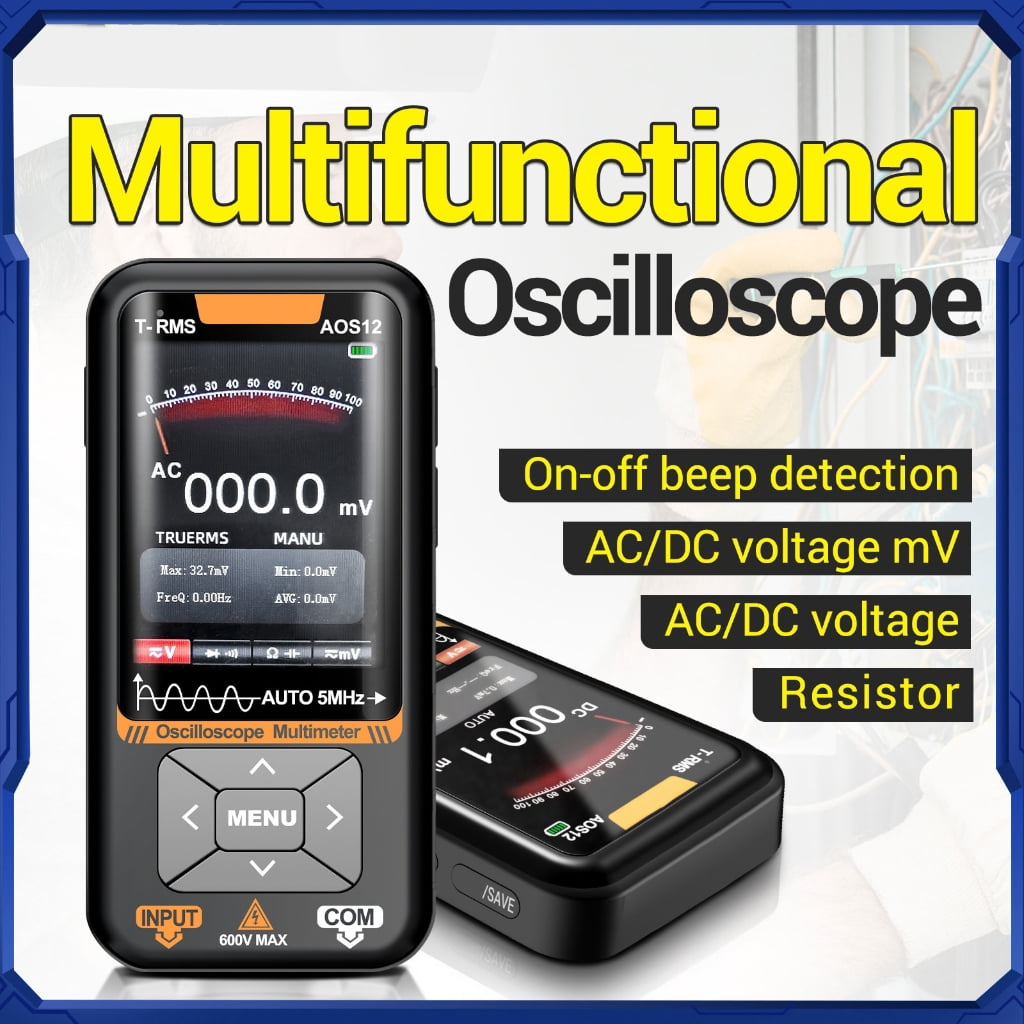 Digital Oscilloscope Multimeter 2 in 1 Anti Burn Designs Easy Carry Multimeter
