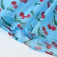 thumbnail image 7 of Holiday Dresses Toddler Baby Girls Summer Casual Flutter Cotton Comfy Floral Dress Button Down Going Out Outfits Blue 3 Years, 7 of 7