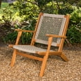 thumbnail image 3 of Balkene Home Natural Outdoor Chair for Relaxing ,Acacia Wood, Hand Woven Seat, Comfortable Reclining, 3 of 13