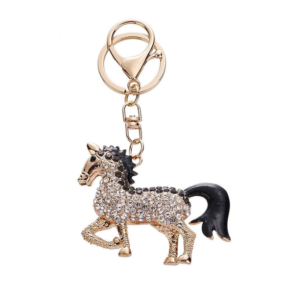Lovely Horse Crystal Keychain Keyring For Car Animal Rhinestone Handbag Bag Key Gift Chain Purse Gift Pendant Women Best