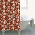 thumbnail image 5 of Romantic Peony and Rose Floral Curtain 36x72, Rustic Wildflower Bloom Pattern with Quick-Dry Hooks, 5 of 5