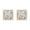 Yellow Gold, variant on 1 Carat IGI CERTIFIED LAB GROWN Princess Halo Diamond Earrings 14K Yellow Gold Value Collection Screw Back (I-J Color, SI1-SI2 Clarity)