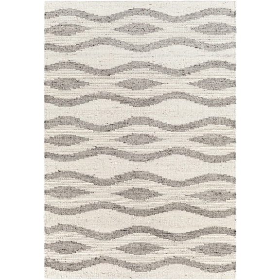 BoutiqueRugs Laval Bohemian, Transitional Area Rug - Cream, Gray, Charcoal - 2' x 3'