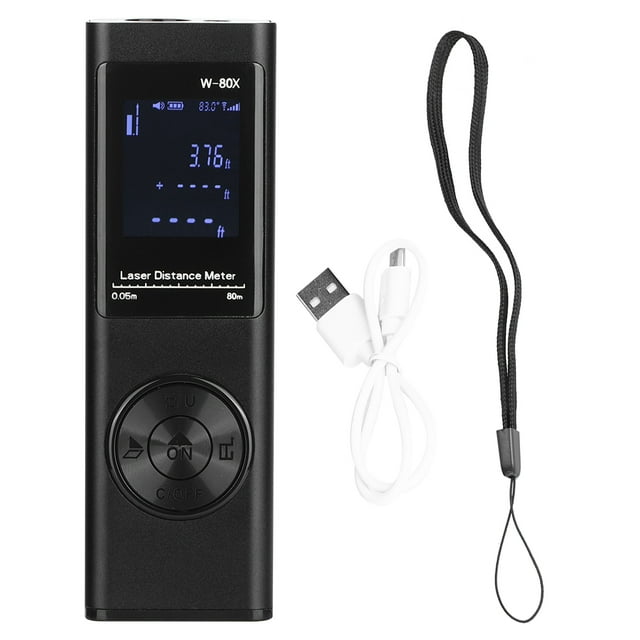 40m/131.2ft USB Handheld Mini Distance Meter Portable Dust Proof IP54 Waterproof High Accuracy