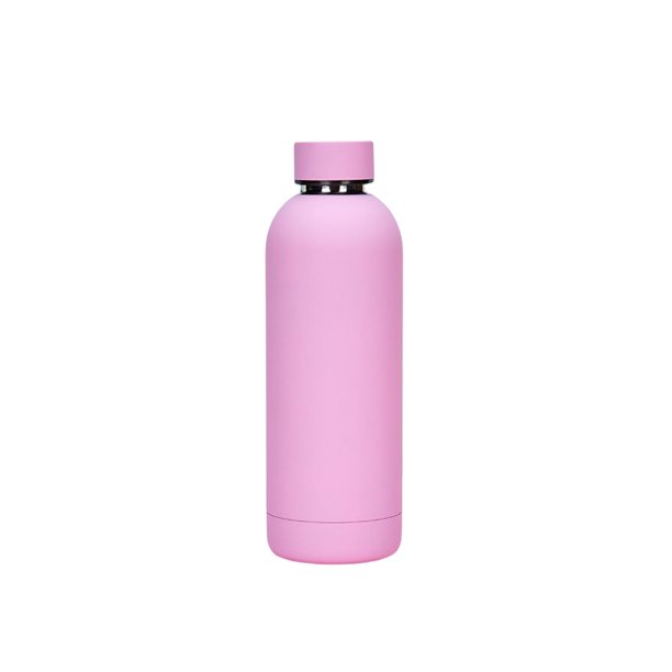 Moyic Taza térmica de acero inoxidable de doble capa, termo grande de 500ML para café, botella de agua caliente para deportes al aire libre, Suministros térmicos Violeta 500 ml (73*224 mm) Moyic HA071519-04