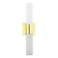 thumbnail image 5 of 10102-02 Livex Lighting Aero - 2 Light ADA Bath Vanity In Nautical Style-17.75 Inches Tall and 4.5 Inches Wide-Polished Brass Finish, 5 of 16
