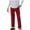 Wine, variant on fatyb Boys Girls Suit Pants Kids School Uniform Pants with Pockets Dress Elastic Waist Straight Leg Pants