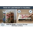 thumbnail image 4 of Quilted Laundry Basket, Quilted Laundry Basket with Handles,Boho Fabric Storage Basket,Multi-functional Clothes Storage Basket (#05, L 20in*28in), 4 of 8