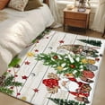 thumbnail image 4 of Kitchen Mats for Floor 3x5 Ft, Christmas Non Slip Area Rugs for Kitchen Bedroom Entryway, Gnomes Xmas Tree Snowflake Winter Gifts Wooden Washable Carpet Runner Rug Floor Mats for Bedroom Home Decor, 4 of 9