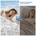 thumbnail image 2 of Gray Spring Floral Cooling Blanket, Lightweight Breathable Summer Throw Blanket with Double Sided Cold Effect, Summer Botanical Watercolor Picnic Beach Blankets Bed Sheet for Hot Sleepers 60"x80", 2 of 8