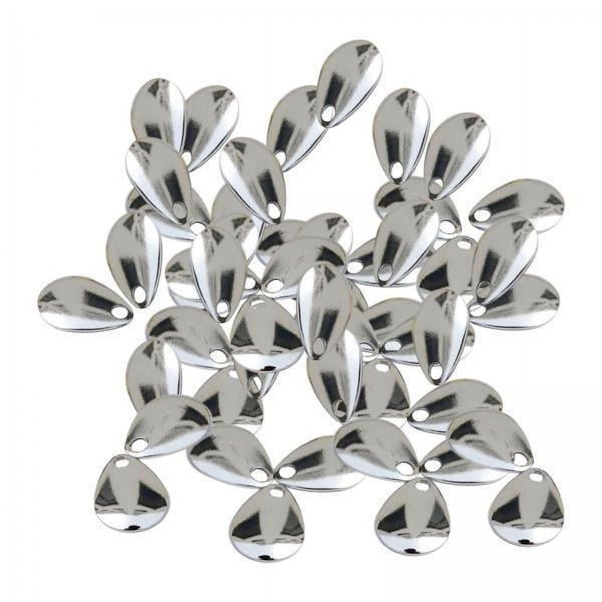 colaxi Fishing Blades Lure Parts Rigs Making DIY Fishing Attractor Lure Making Gear Spinnerbaits Craft Components Smooth Light Reflecting Iron suitable for trout bass walleye bluegill crappie