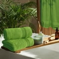 thumbnail image 4 of MALLONI HOME 4 Pack Bath Towel Set 27x54, 100% Ring Spun Cotton, Ultra Soft Highly Absorbent Machine Washable Hotel Spa Quality Bath Towels for Bathroom, 4 Bath Towels Kiwi Green, 4 of 7