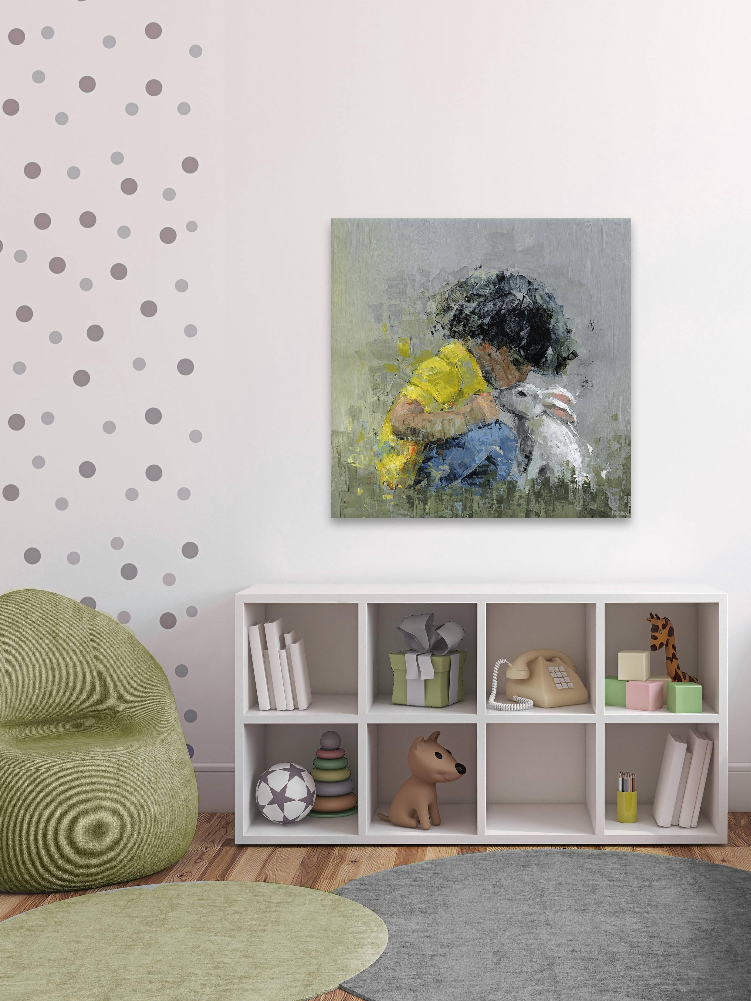 Parvez Taj Loving Bunny II Canvas Wall Art