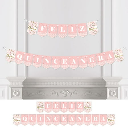 Mis Quince Anos Quinceanera Sweet 15 Birthday Party Bunting