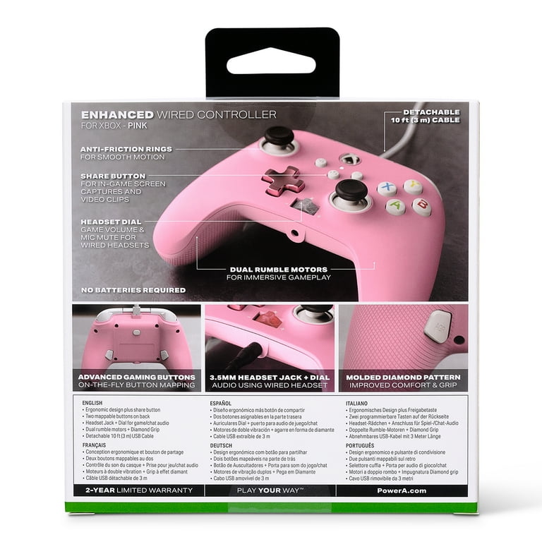 PowerA Enhanced Wired Controller for Xbox Series X|S - Pink