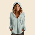 thumbnail image 3 of Dalix Taco Embroidered Fleece Zip Washed Hoodie Cold Fall Winter Women in Sage XL X-Large, 3 of 5