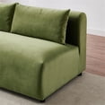 thumbnail image 7 of Glenmont Mid Century Modern Modular Olive Green Velvet Comfy Sectional Couch, 7 of 7