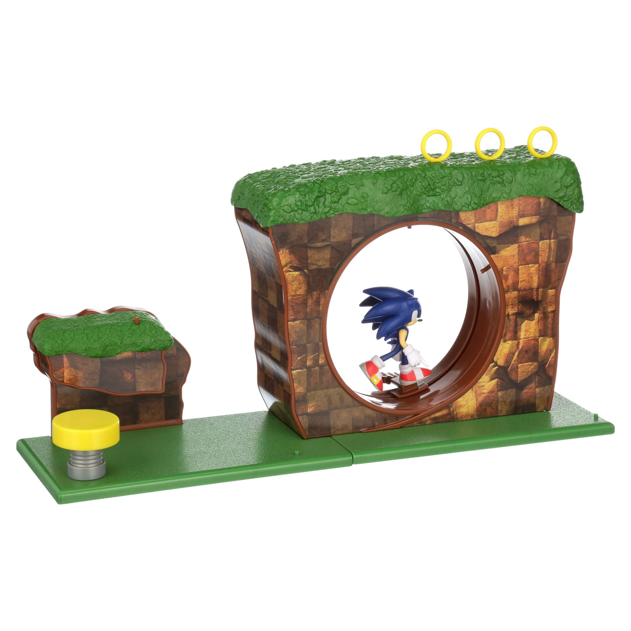 GREEN HILL ZONE Sonic The Hedgehog 10 Piece Playset FIGURE INCLUDED Sonic  Figure 192995403932