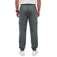 thumbnail image 3 of INSPIRE CHIC Men's Cargo Pants Elastic Waist Tapered Cuffs Multi Pocket Jogger Trousers 28 Gray, 3 of 6