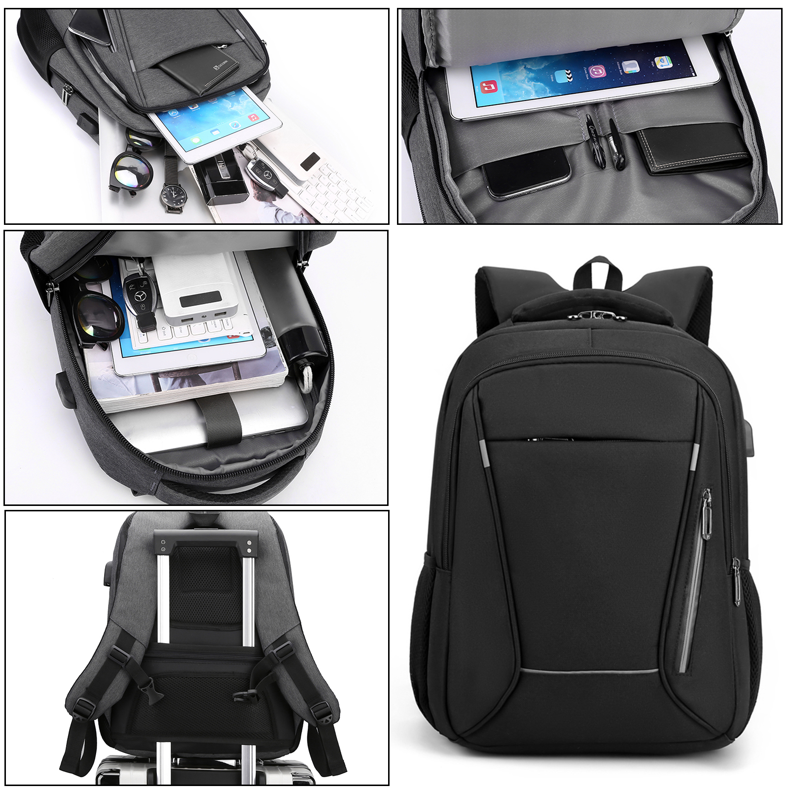  aocrin YH&GS Laptop Backpack, Business Travel Anti Theft Slim  Durable Laptops Backpack 15.6 Inch Laptop Compartment Backpack with USB  Charging Port Teacher Work Backpack (Blue) : Clothing, Shoes & Jewelry