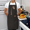 thumbnail image 3 of 2 Pack Adjustable Bib Apron with Fun Giraffe Design & 2 Pockets - Perfect for Cooking Baking and Kitchen Use for Men & Women, 3 of 5