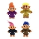 thumbnail image 1 of Juego de 4 muñecas con pelo de color, figuras de acción de con ropa de juguete, colección de , adornos para t Macarena pequeños muñecos trolls, 1 of 8
