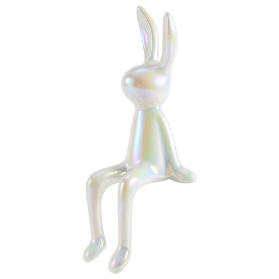 Statues Ceramic Crafts Shiny Modern Nordic Animal Figures Decorative Ornament Animal Figures White