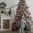 thumbnail image 4 of Navidad Copos de nieve Árbol de Navidad Colgando Inicio Inicio Glitter Artesanías Colgantes Decoración Regalo de vacaciones Niños Niños Red 40 Piezas seitruly HA009993-02B, 4 of 6