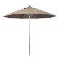 thumbnail image 2 of 9' Fiberglass Market Umbrella Pulley Open Silver Anodized/Sunbrella/Taupe, 2 of 4