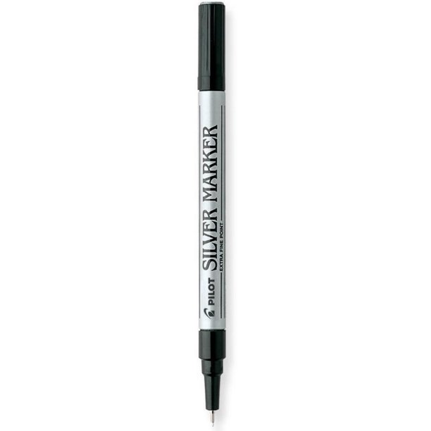 Pilot Silver Permanent Marker, Extra Fine Point 1 ea (Pack of 2