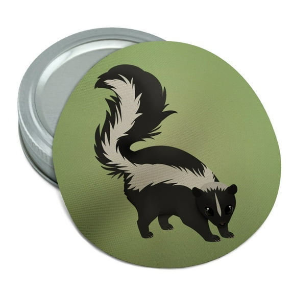 Skunk Posing Round Rubber Non-Slip Jar Gripper Lid Opener