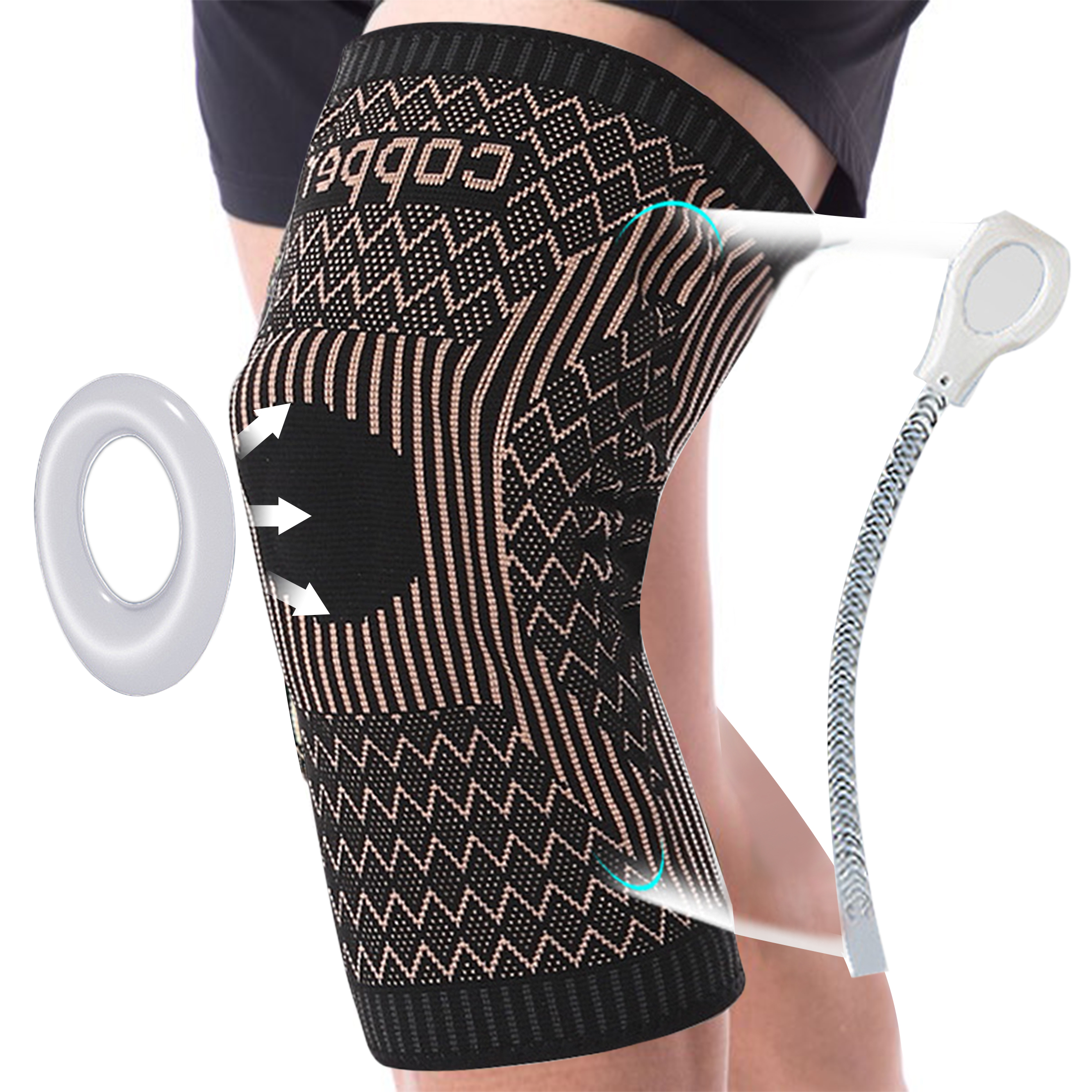 Wisfunlly Professional Knee Brace, Compression Knee Sleeve With Patella